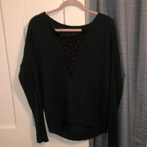 Express army green sweater